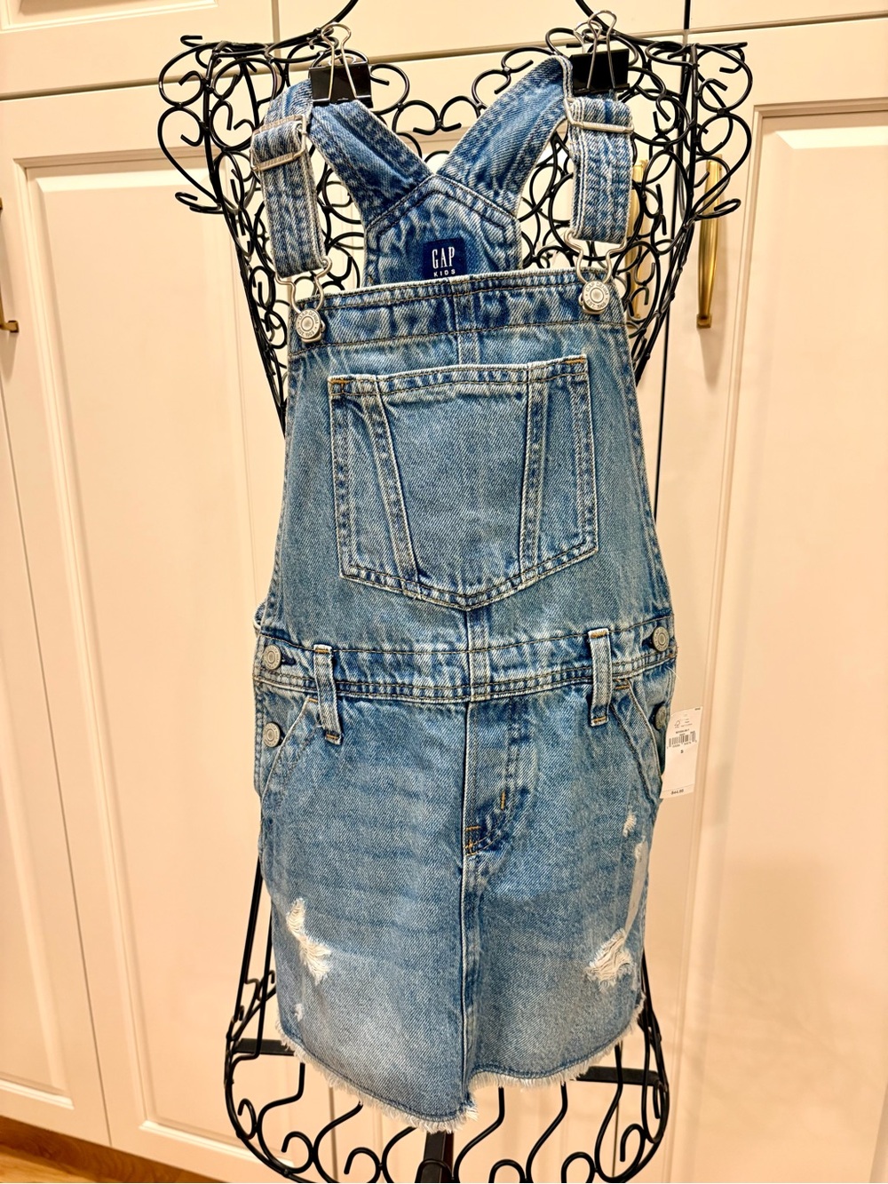 GAP Kids Light Blue Denim Overall Dress